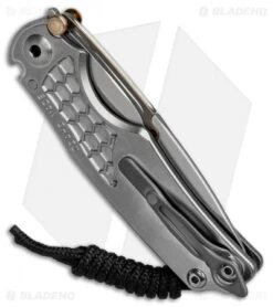 Chris Reeve Ti-Lock Elemental Folding Knife Titanium (3.25" Stonewash) -Chris Reeve Store chris reeve ti lock elemental BHQ 36964 er side