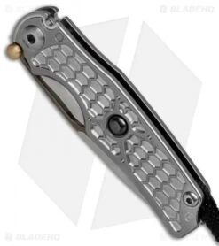 Chris Reeve Ti-Lock Elemental Folding Knife Titanium (3.25" Stonewash) -Chris Reeve Store chris reeve ti lock elemental BHQ 36964 er spine